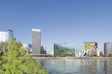 Sur les bords de la Seine. Le building Crédit Agricole Corporate and Investment Bank.